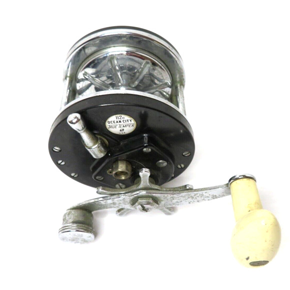 Vintage True Temper Ocean City 112D Deep Sea & Lake Fishing Trolling Reel Tested - Picture 1 of 9